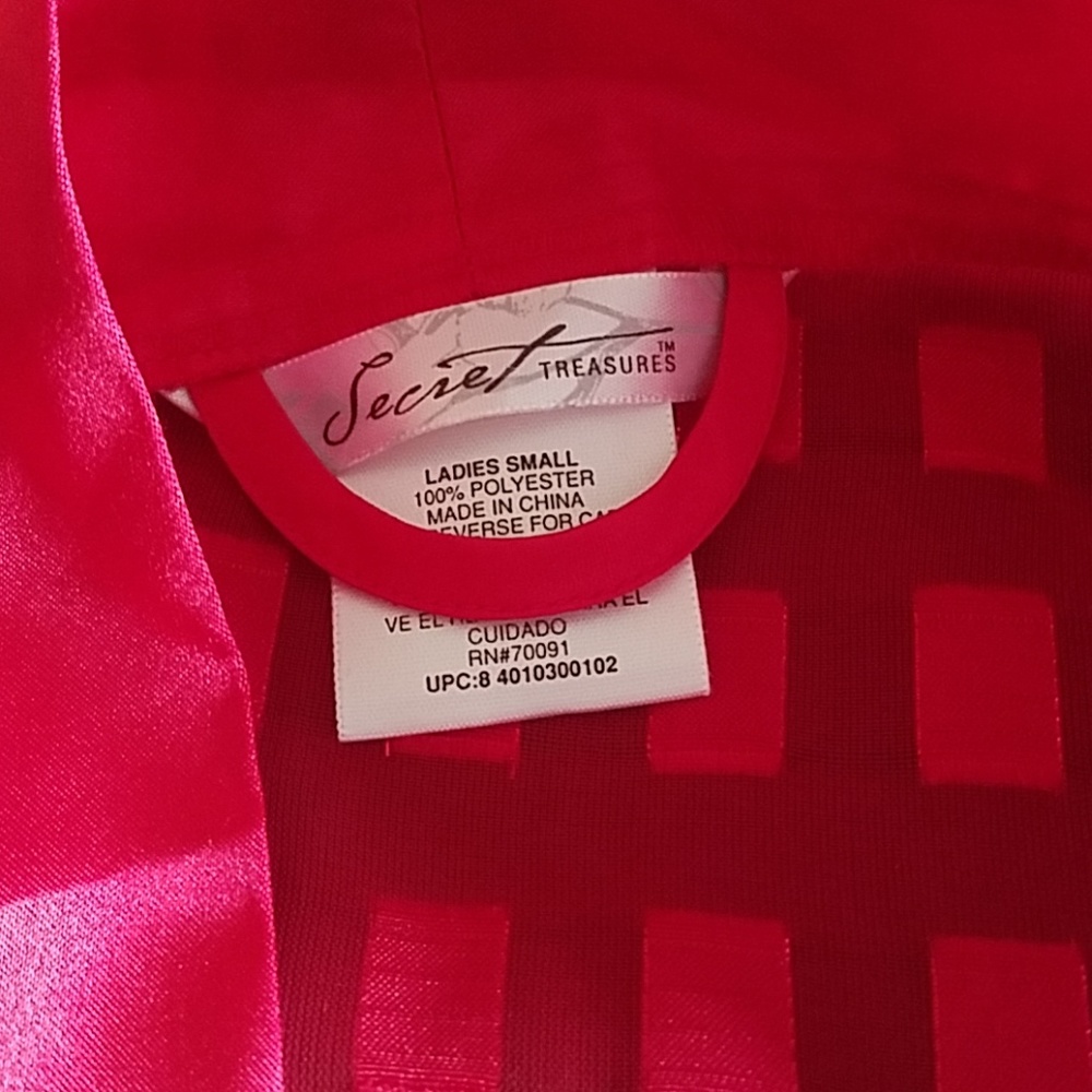 Red Women's Robe - Picture 2 of 3